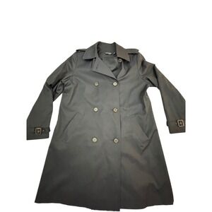 Lauren Ralph Lauren Women's Classic Double Breasted Trench Coat Navy Size M